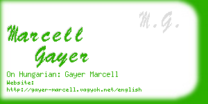 marcell gayer business card